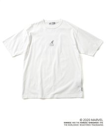 nano・universe(ナノ・ユニバース)/《WEB限定》MARVEL×KANGOL　ロゴアイコンTシャツ/ホワイト