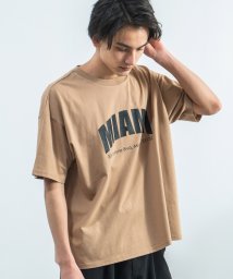 Rocky Monroe(ロッキーモンロー)/Tシャツ 半袖 メンズ レディース ビッグシルエット プリント ルーズ オーバーサイズ ボックス カジュアル ストリート クルーネック コットン 綿 RD.Gh/ベージュ系2