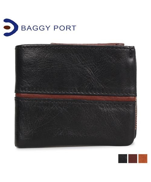 BAGGY PORT バギーポート 財布 二つ折り メンズ レディース FULLCHROME ブラック キャメル ブラウン 黒  HRD408(503015232) バギーポート(BAGGY PORT) MAGASEEK