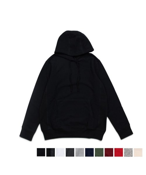 CANADAFACTORYCOMPANY(カナダファクトリーカンパニー)/パーカー プルオーバー スウェット 無地 メンズ リバースウィーブ カナダ製 PULLOVER HOODED SWEATSHIRT/ブラック