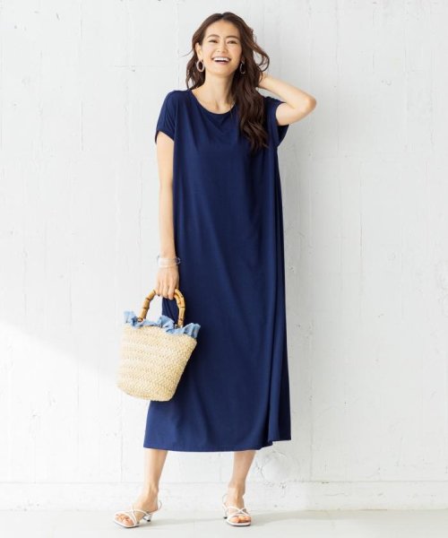 吸水速乾 Uvカット ドライハイゲージ天竺 Tシャツワンピース 組曲 Kumikyoku Magaseek