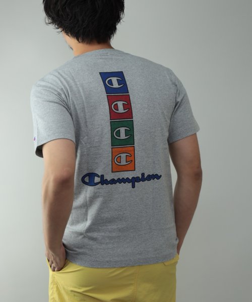 Nylaus(ナイラス)/Champion C3－Q302 ボックスロゴ プリント バックプリント 半袖 Tシャツ/その他