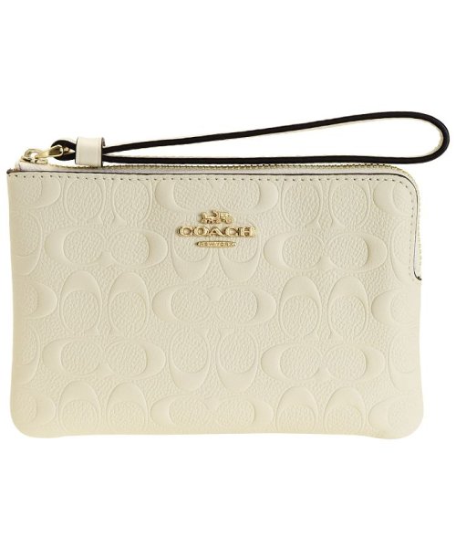 COACH(コーチ)/コーチ COACH ポーチ リストレット シグネチャー アウトレット f67555imchk | リストレット 小物入れ カード入れ レディース コンパクト か/ホワイト