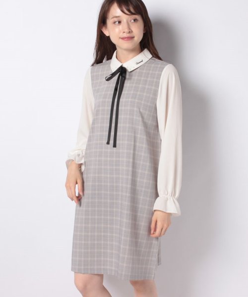 セール オリーブデオリーブ Olive Des Olive リボン付 パール衿キャンディ袖ワンピース Magaseek