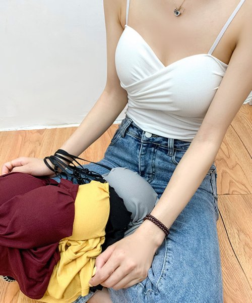 セール キャミソール カップ付 キャミタンクトップ ブラ 白 黒 パット付 インナー 結婚式 見せブラトップ ブラカバー ショッピングゴー Shoppinggo Magaseek