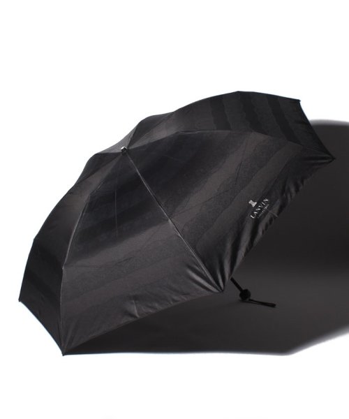LANVIN Collection(umbrella)(ランバンコレクション（傘）)/LANVIN COLLECTION 折りたたみ傘 ”ジャガード レース”/ブラック
