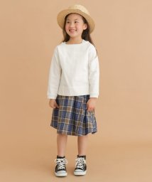 URBAN RESEARCH DOORS（Kids）/FORK&SPOON　コットンリネンチェックスカート(KIDS)/503293250