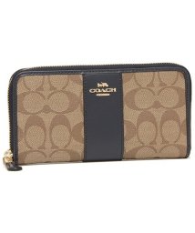 COACH(コーチ)/コーチ 財布 アウトレット COACH F54630 IMO5l アコーディオン ジップ ウォレット シグネチャー キャンバス レディース 長財布/カーキ/ミッドナイト