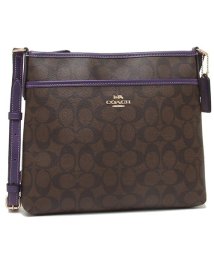 COACH(コーチ)/コーチ バッグ アウトレット COACH F29210 シグネチャー キャンバス クロスボディ レディース ショルダーバッグ/ダークパープル