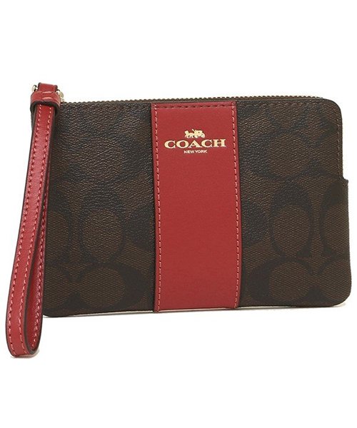 COACH(コーチ)/コーチ COACH ポーチ リストレット F58035 コーナー ジップ リストレット レディース アウトレット/トゥルーレッド