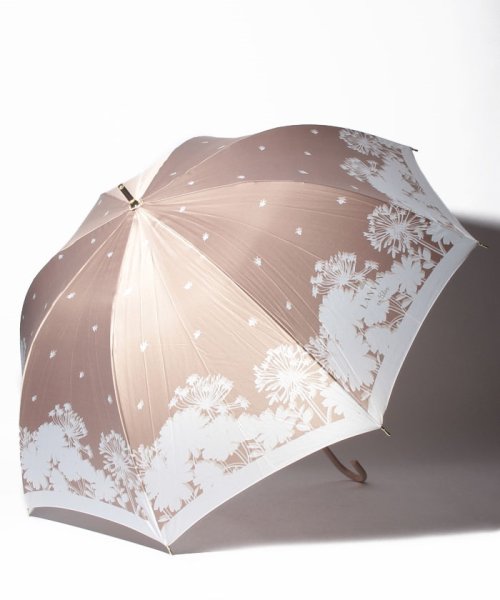 LANVIN en Bleu(umbrella)(ランバンオンブルー（傘）)/耐風傘　シルエットフラワー/ベージュ