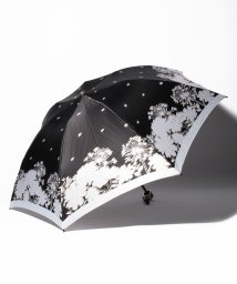 LANVIN en Bleu(umbrella)(ランバンオンブルー（傘）)/折りたたみ傘　クイックアーチ　シルエットフラワー/ブラック