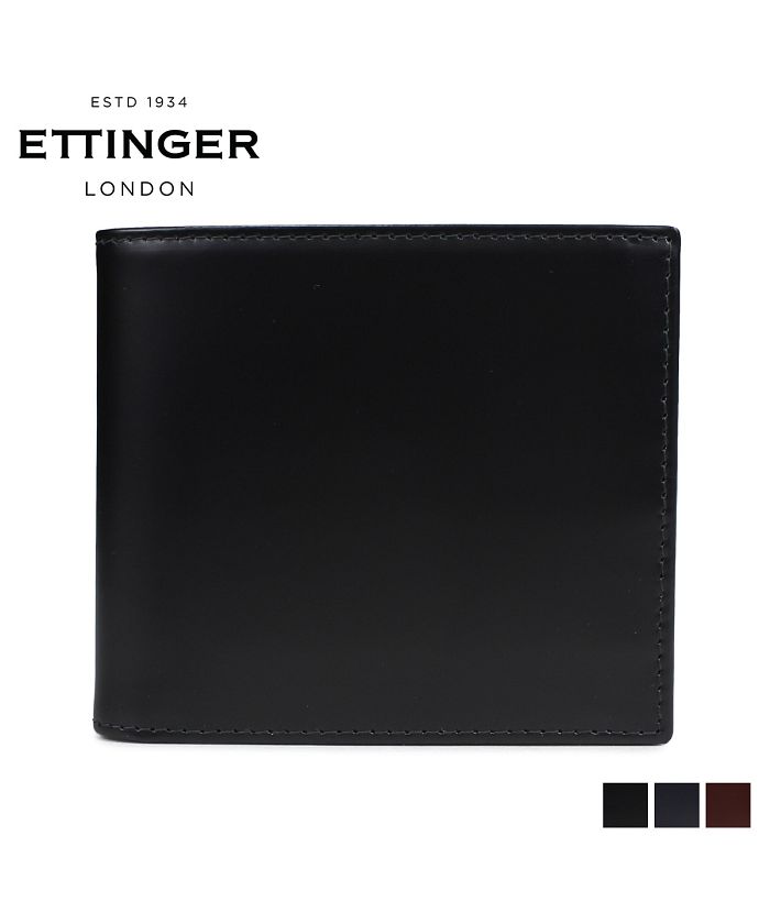エッティンガー ETTINGER 財布 二つ折り メンズ レザー BILLFOLD WITH 6CC COIN PURSE ブラック ネイビー  ブラウン 黒 B