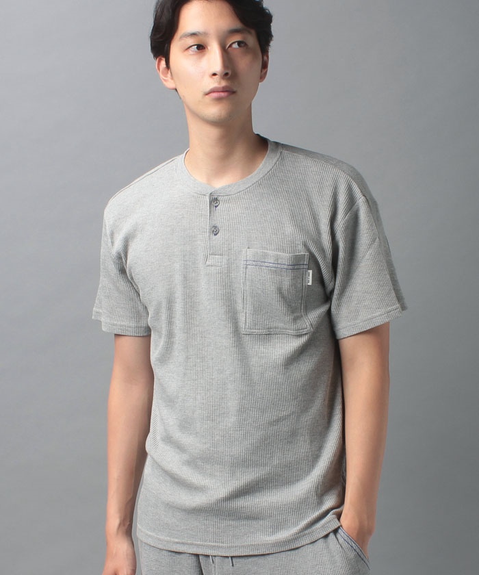 コムサメン Tシャツ ロンT ボーダー 7分袖 - Tシャツ
