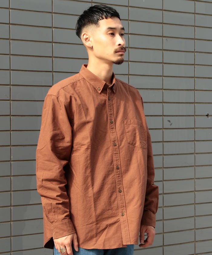 50%OFF！＜マガシーク＞ ビームス メン BEAMS / ワントーン オックスフォード ボタンダウン シャツ メンズ BROWN M BEAMS MEN】 セール開催中】