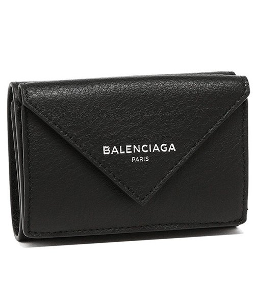 BALENCIAGA(バレンシアガ)/バレンシアガ 折財布 レディース BALENCIAGA 391446 DLQ0N/ブラック系