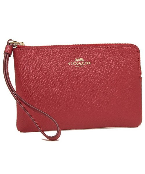 COACH(コーチ)/コーチ ポーチ リストレット アウトレット レディース COACH F58032/トゥルーレッド