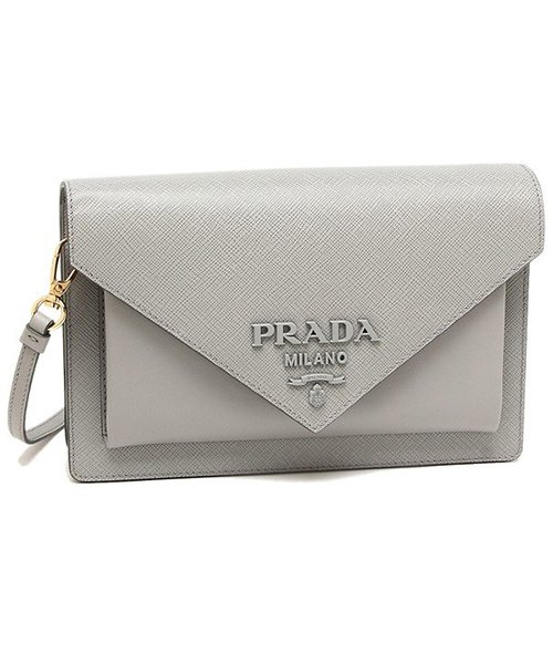 PRADA(プラダ)/プラダ ショルダーバッグ レディース PRADA 1BP020 2EEP F0424 グレー/グレー