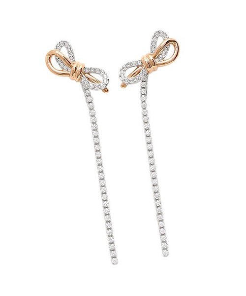 セール スワロフスキー ピアス アクセサリー レディース Swarovski ホワイト ピンクゴールド スワロフスキー Swarovski Magaseek
