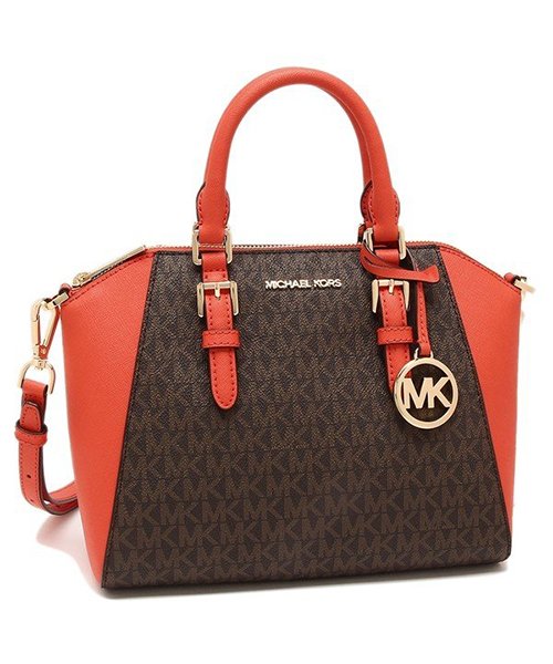 MICHAEL KORS(マイケルコース)/マイケルコース ハンドバッグ ショルダーバッグ アウトレット レディース MICHAEL KORS 35S9GC6M6B MANDARIN オレンジ/ブラウン