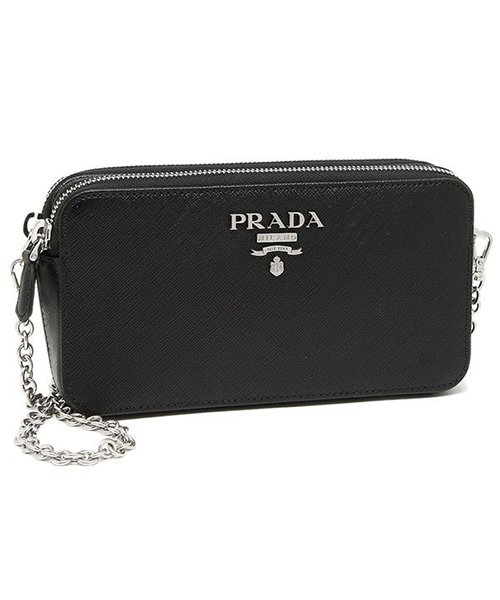 PRADA(プラダ)/プラダ ショルダーバッグ レディース PRADA 1DH010 QWA F0633 ブラック/ブラック