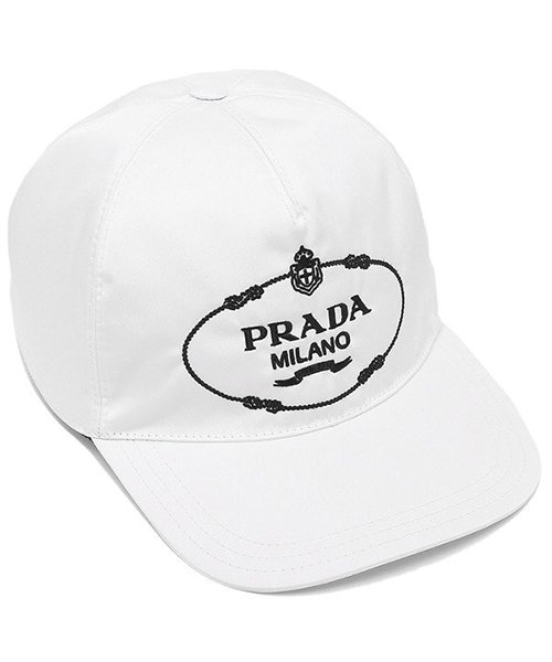 PRADA(プラダ)/プラダ 帽子 メンズ レディース PRADA 1HC179 2EK1 F0964 ホワイト/ホワイトS