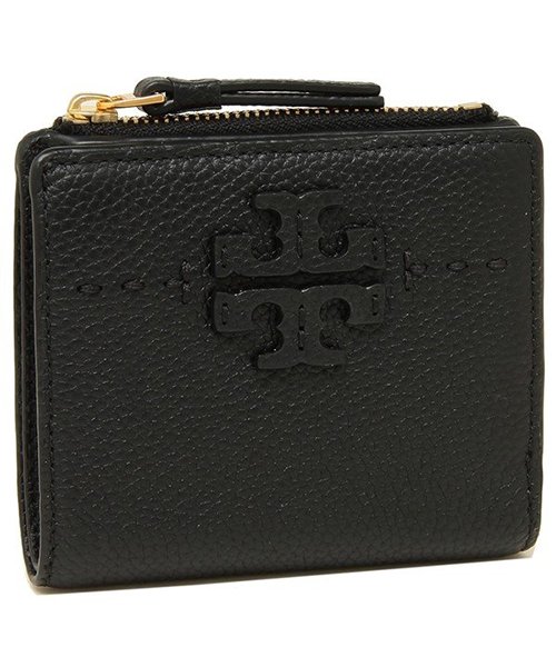 TORY BURCH(トリーバーチ)/トリーバーチ 折財布 レディース TORY BURCH 54696 001 ブラック/ブラック