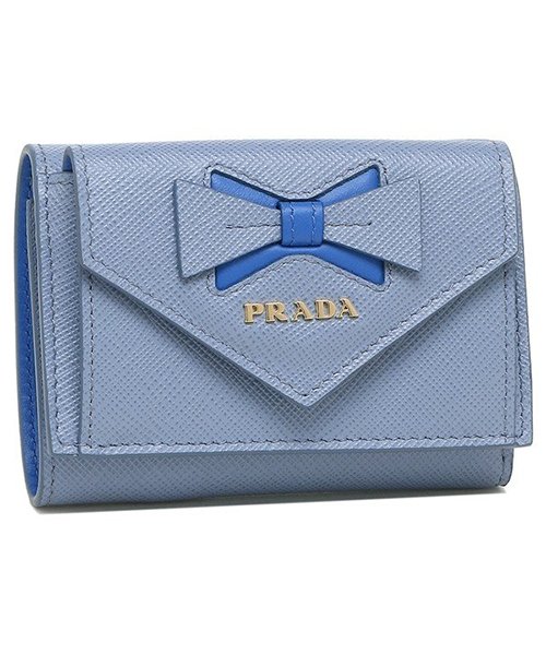 PRADA(プラダ)/プラダ 折財布 レディース PRADA 1MH021 2B7S F0YBN /ブルー