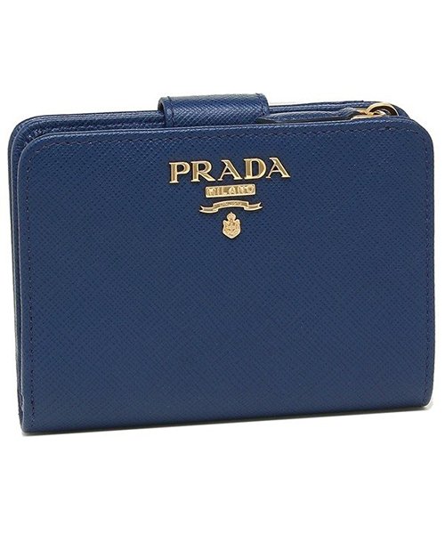 PRADA(プラダ)/プラダ 折財布 レディース PRADA 1ML018 QWA F0016 /ブルー