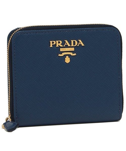 PRADA(プラダ)/プラダ 折財布 レディース PRADA 1ML036 QWA F0016 /ブルー