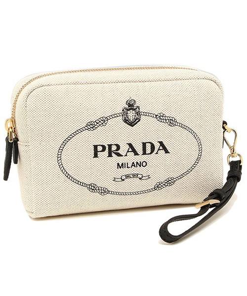 セール】プラダ ポーチ レディース PRADA 1NE021 ZPX F0I55 ベージュ