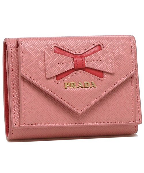 PRADA(プラダ)/プラダ 折財布 レディース PRADA 1MH021 2B7S/ピンク