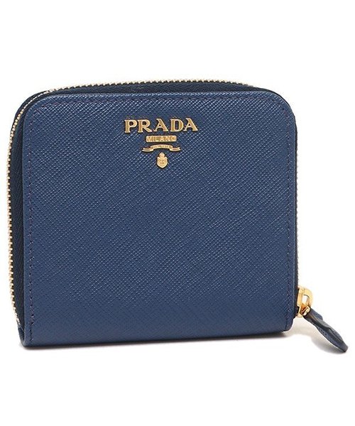 PRADA(プラダ)/プラダ 折財布 レディース PRADA １ML522 QWA/ブルー