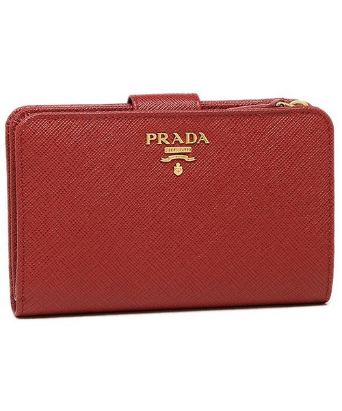 PRADA(プラダ)/プラダ 折財布 レディース PRADA 1ML225 QWA/レッド