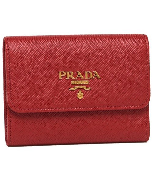 PRADA(プラダ)/プラダ 折財布 レディース PRADA 1MH840 QWA F068Z /レッド