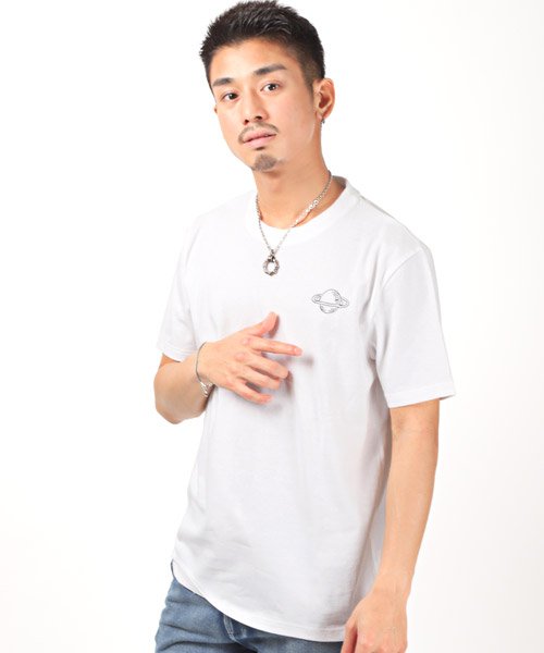 セール 15 Off イラストプリント半袖tシャツ Tシャツ メンズ 半袖 バックプリント イラスト Ufo 土星 ロケット ラグスタイル Luxstyle Magaseek