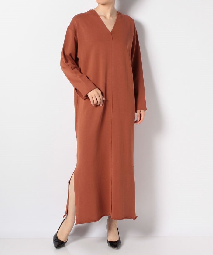 セール 50 Off Three Dots 裏毛ロングワンピース アン レクレ En Recre Magaseek