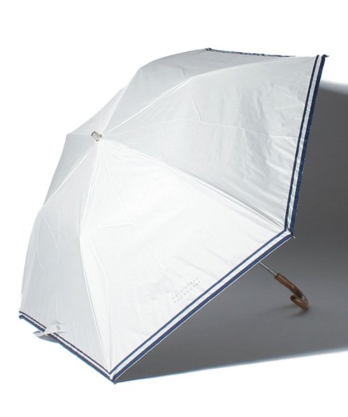 MACKINTOSH PHILOSOPHY(umbrella)(マッキントッシュフィロソフィー（傘）)/MACKINTOSH PHILOSOPHY 晴雨兼用折りたたみ傘 "無地 グログラン"/ホワイト