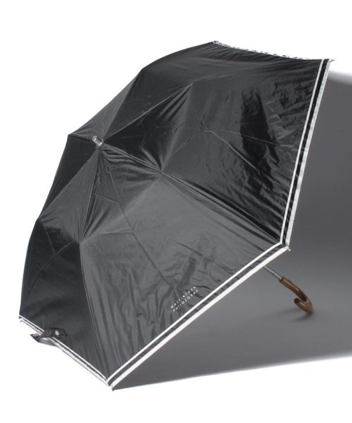 MACKINTOSH PHILOSOPHY(umbrella)(マッキントッシュフィロソフィー（傘）)/MACKINTOSH PHILOSOPHY 晴雨兼用折りたたみ傘 "無地 グログラン"/ブラック