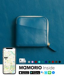 LIFE POCKET(ライフポケット)/紛失防止タグ MAMORIO搭載 ライフポケット Smart Wallet 薄い財布 スリムタイプ 財布 L字ファスナー WL002 スキミング防止RFID付き/ピーコックブルー