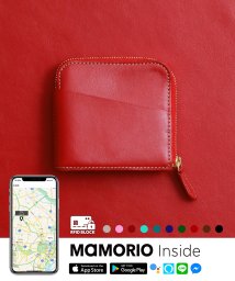 LIFE POCKET(ライフポケット)/紛失防止タグ MAMORIO搭載 ライフポケット Smart Wallet 薄い財布 スリムタイプ 財布 L字ファスナー WL002 スキミング防止RFID付き/ロイヤルレッド