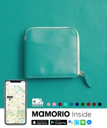 LIFE POCKET(ライフポケット)/紛失防止タグ MAMORIO搭載 ライフポケット Smart Wallet 薄い財布 スリムタイプ 財布 L字ファスナー WL002 スキミング防止RFID付き/ターコイズ