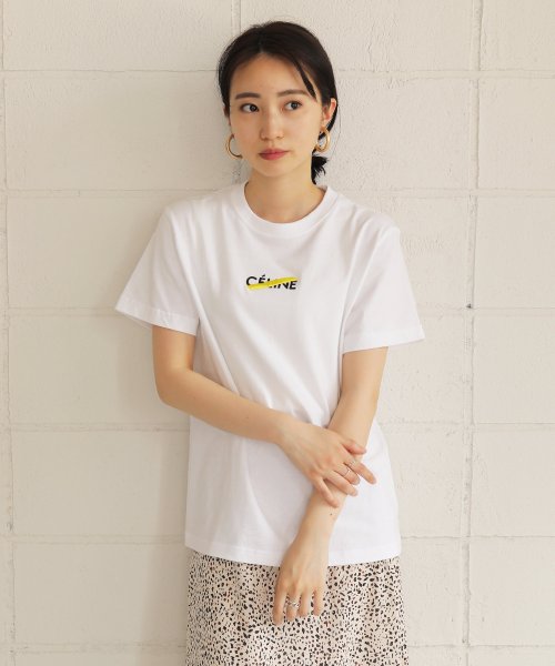 Bou Jeloud(ブージュルード)/CExxLINE Tシャツ　/　パロディ－Tシャツ/ホワイト