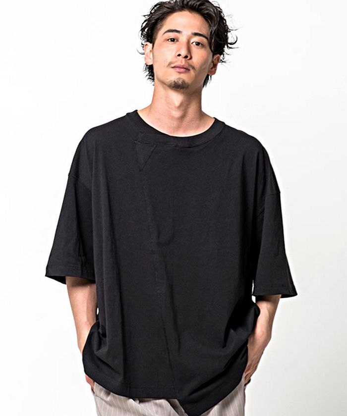 CavariA【キャバリア】USAコットンドロップショルダーリメイクビッグTシャツ