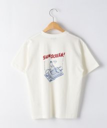 green label relaxing （Kids）(グリーンレーベルリラクシング（キッズ）)/【ジュニア】FOODキャラクター Tシャツ/OFFWHITE