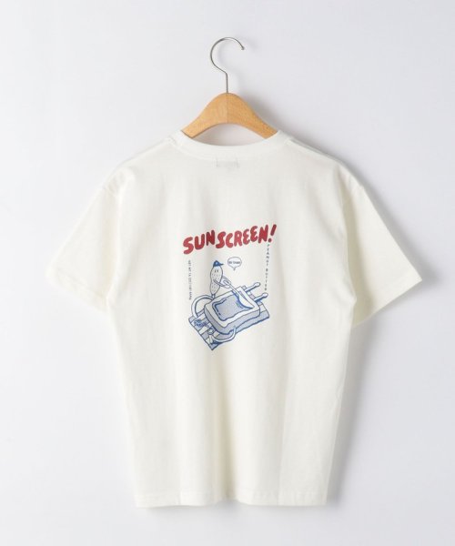 green label relaxing （Kids）(グリーンレーベルリラクシング（キッズ）)/【ジュニア】FOODキャラクター Tシャツ/OFFWHITE