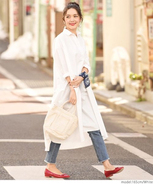 オーバーサイズフレアスキッパーシャツワンピースcocaオリジナル コカ Coca Magaseek