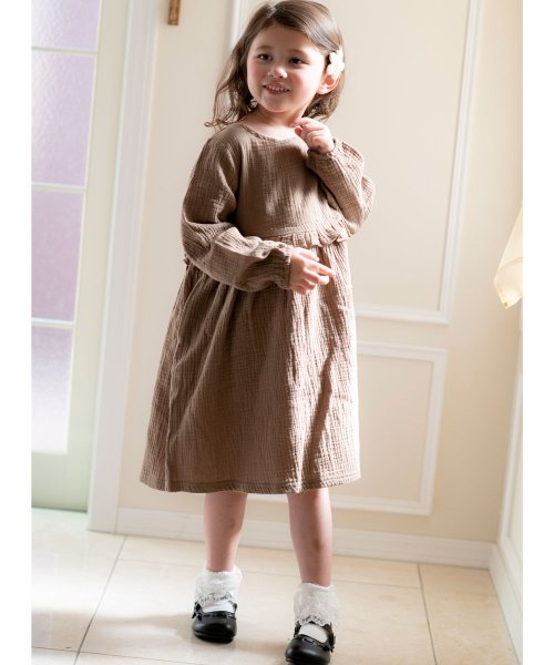 ダブルガーゼフリルワンピース キャサリンコテージ Catherine Cottage Magaseek