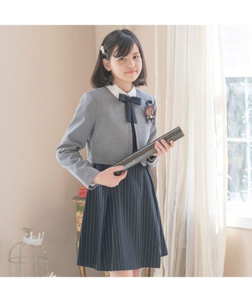 セール 卒服 上品白襟ワンピース ノーカラーボレロ キャサリンコテージ Catherine Cottage Magaseek
