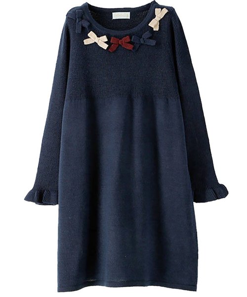 リボンニットワンピース 140 165cm キャサリンコテージ Catherine Cottage Magaseek